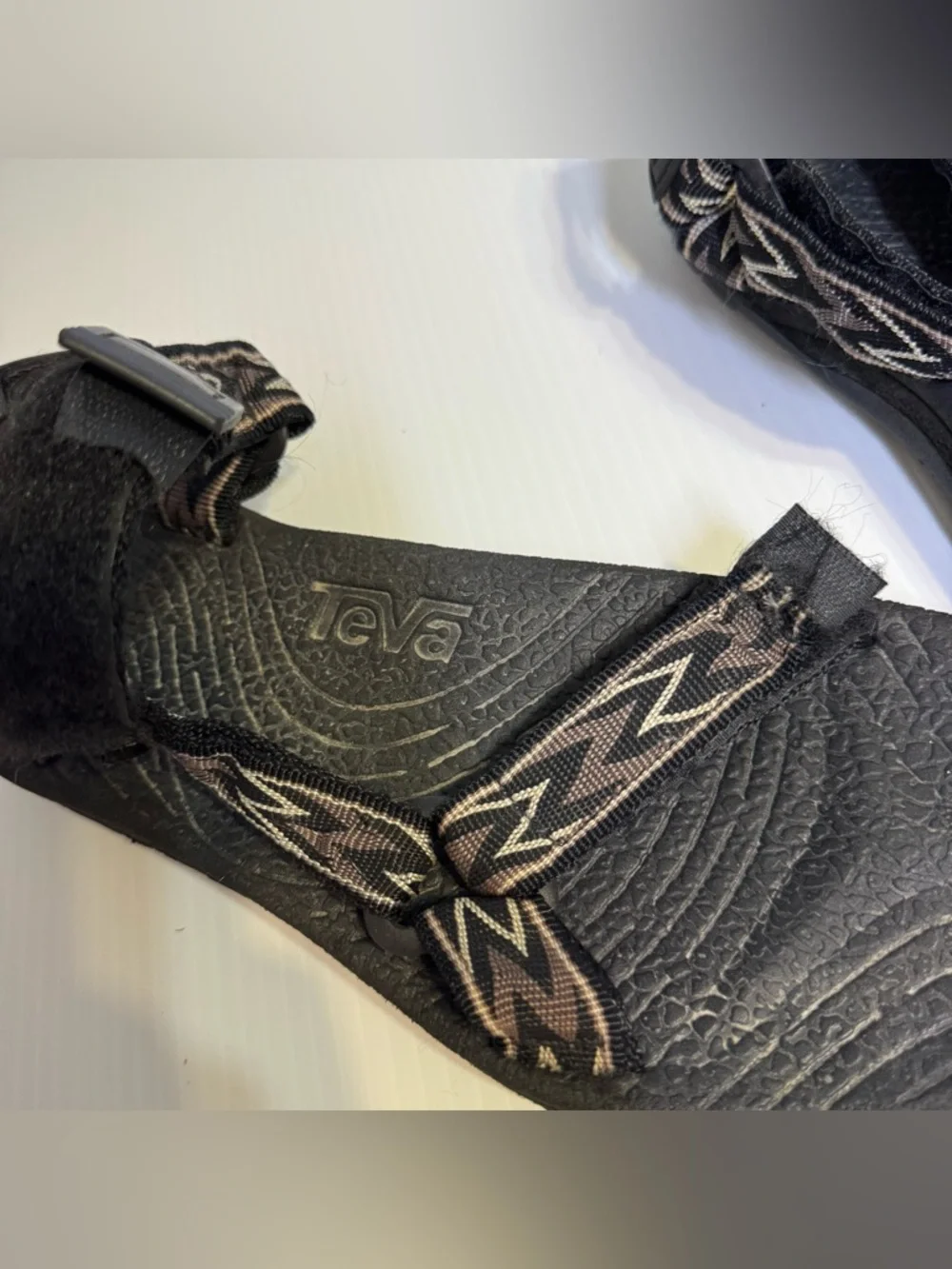 Vintage Teva Terradactyl Mens 12 Sport Sandals Zigzag Gorpcore Black